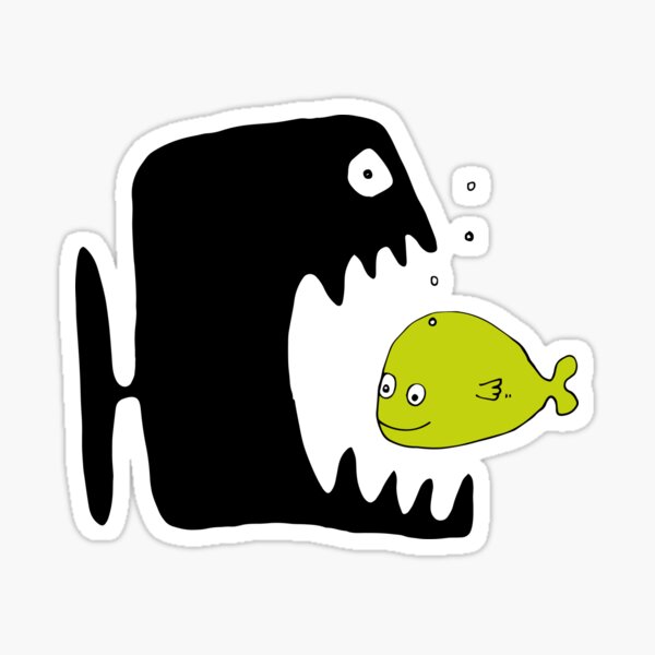 Monster fish Sticker