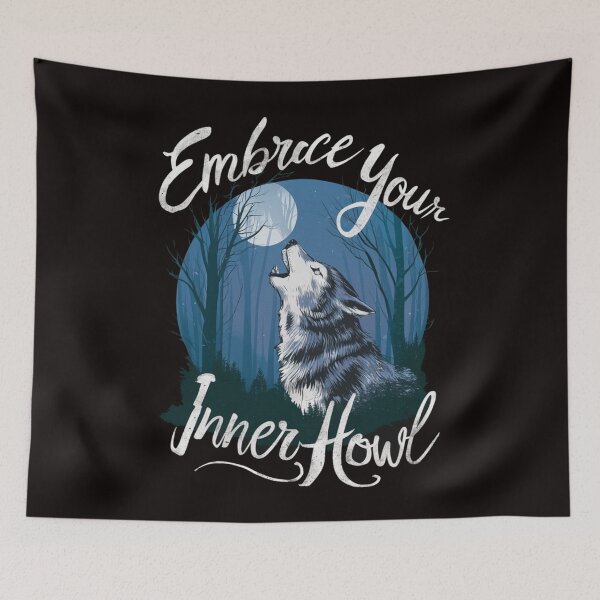 Item preview, Embrace Your Inner Howl designed and sold by HOMEDESIGNPRINT.