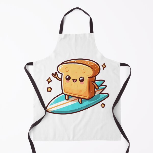 Item preview, Kawaii Toast With Surfboard designed and sold by CanvasCutie.