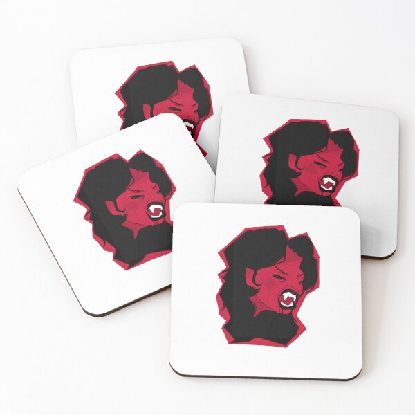 Artikelvorschau, Wütendes rotes Vampirmädchen | Punkfarbenes Design entworfen und verkauft von Irrelevant Grrl.