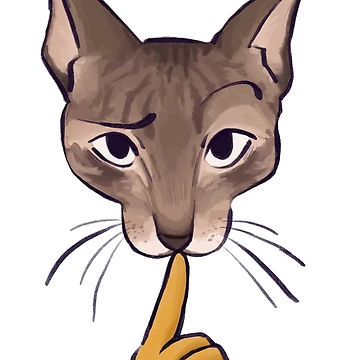 Artwork thumbnail, Mewing cat by Rover-Rotten