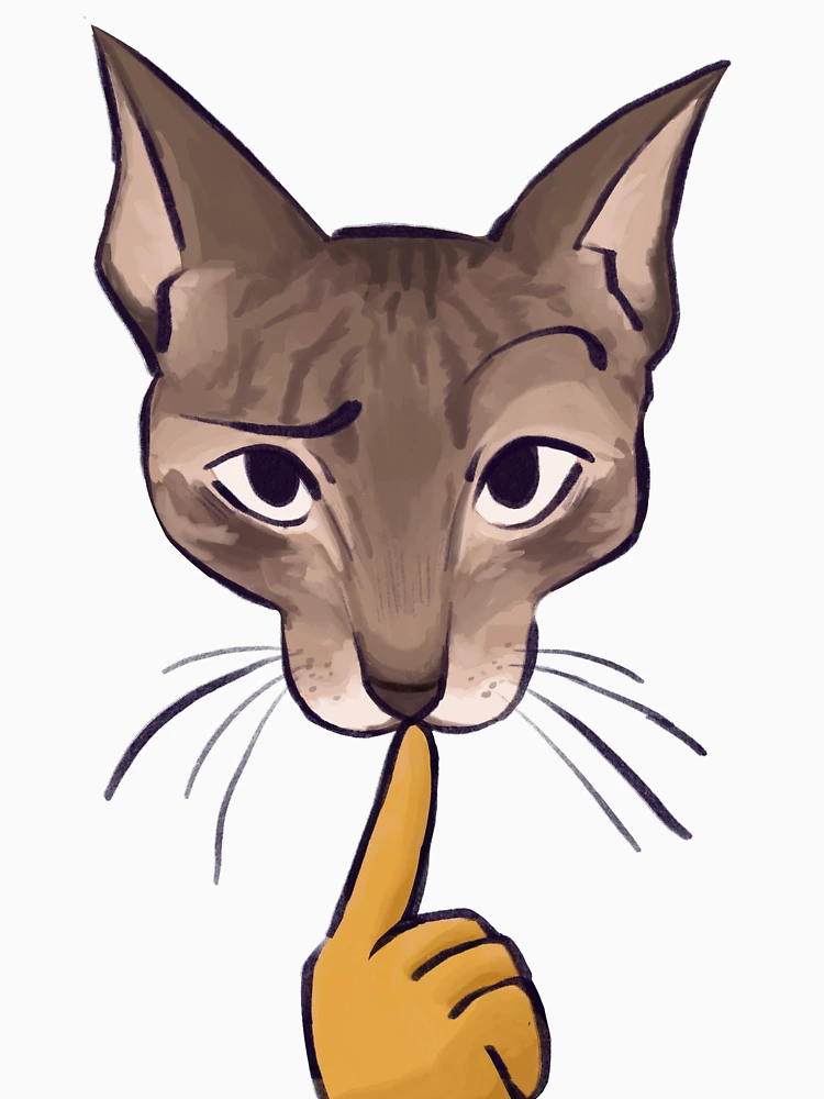 Thumbnail 7 of 7, Classic T-Shirt, Mewing cat designed and sold by Rover-Rotten.