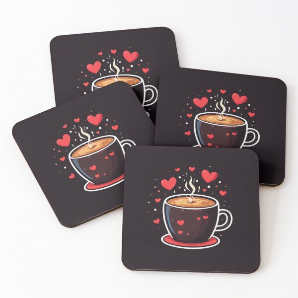 Item preview, Coffee With Hearts designed and sold by Planetporridge.