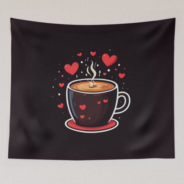 Item preview, Coffee With Hearts designed and sold by Planetporridge.