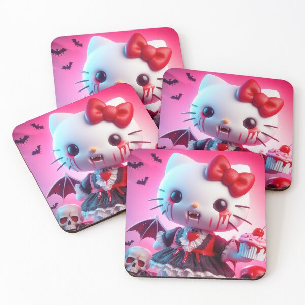 Artikelvorschau, Gruselige Vampirkätzchen, Kawaii Gothic entworfen und verkauft von Spooky Witch Dream.