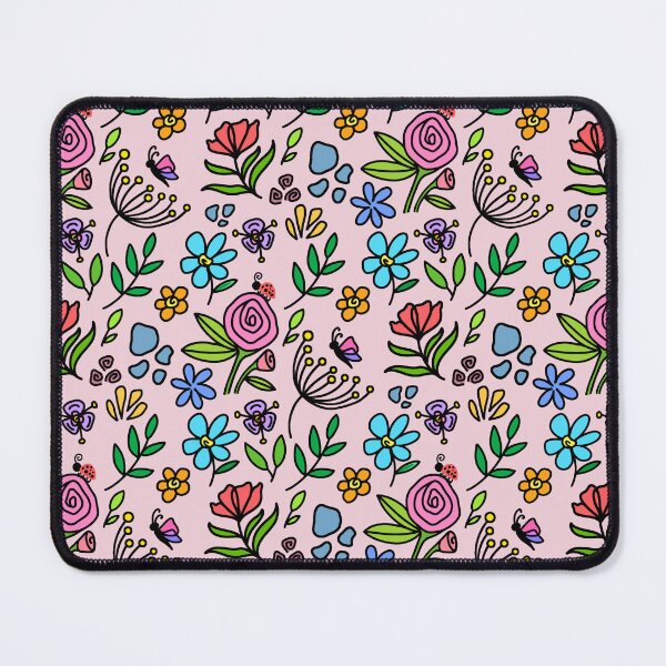 Item preview, Floral Garden Mural pattern (6th copy) designed and sold by Charmy Design.