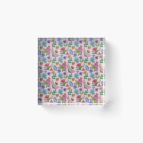 Item preview, Floral Garden Mural pattern (6th copy) designed and sold by Charmy Design.