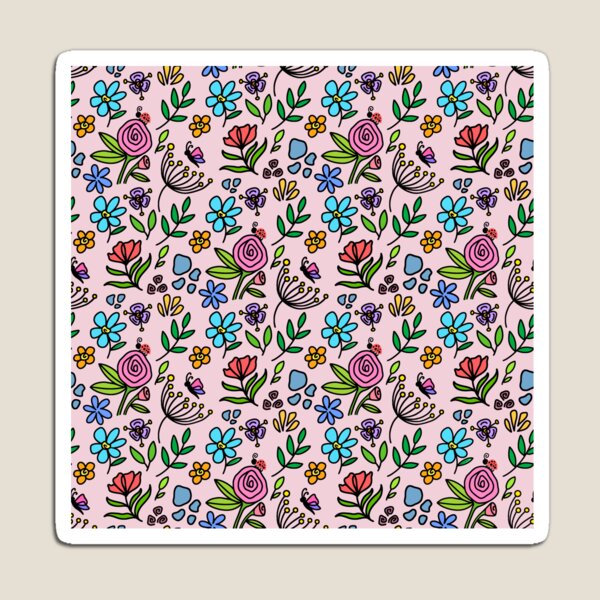 Item preview, Floral Garden Mural pattern (6th copy) designed and sold by Charmy Design.