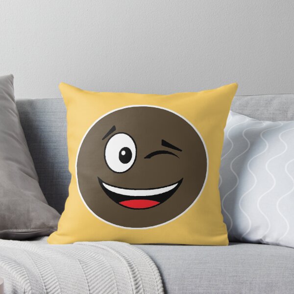 Item preview, Winky face emoji - brown, black, African American designed and sold by nopemom.