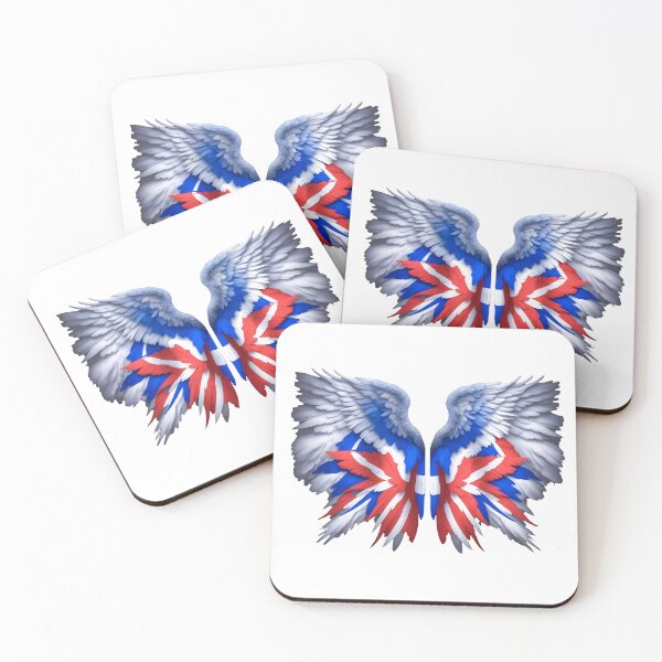 Item preview, Angel Wings in Red White and Blue designed and sold by SideKickCreates.