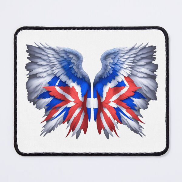 Item preview, Angel Wings in Red White and Blue designed and sold by SideKickCreates.