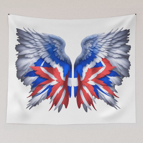 Item preview, Angel Wings in Red White and Blue designed and sold by SideKickCreates.