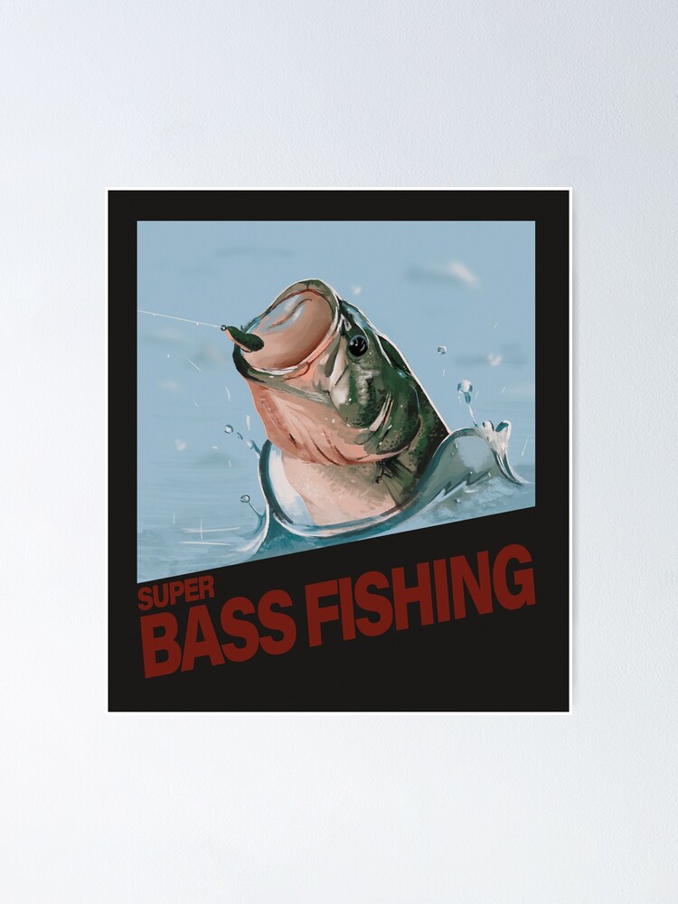 Bass Fishing Poster for Sale by Garrison Key