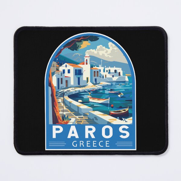 Item preview, Paros Greece Travel Art Emblem designed and sold by KrisSidDesigns.