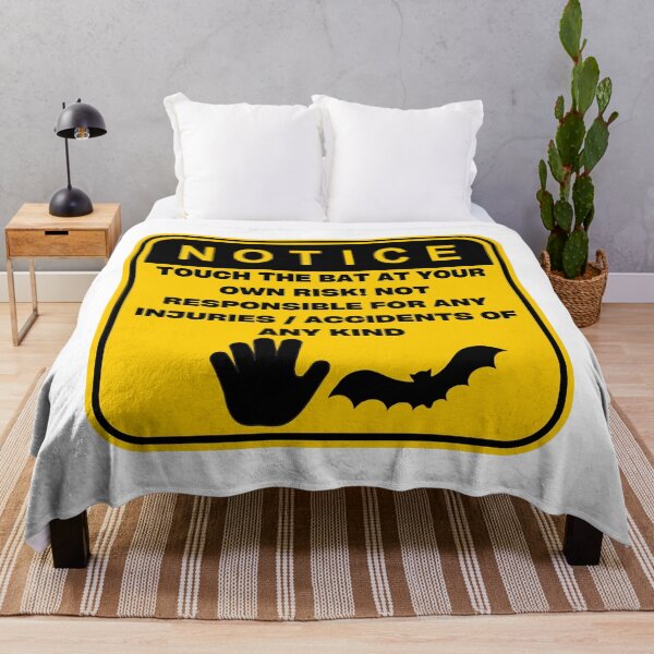 Item preview, NOTICE - Touch at your own risk (Bat) designed and sold by ArtsyCity.