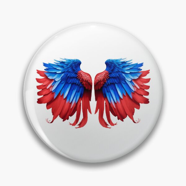 Item preview, Angel Wings in Red and Blue designed and sold by SideKickCreates.