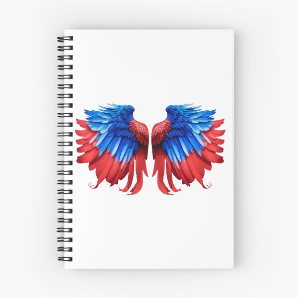 Item preview, Angel Wings in Red and Blue designed and sold by SideKickCreates.