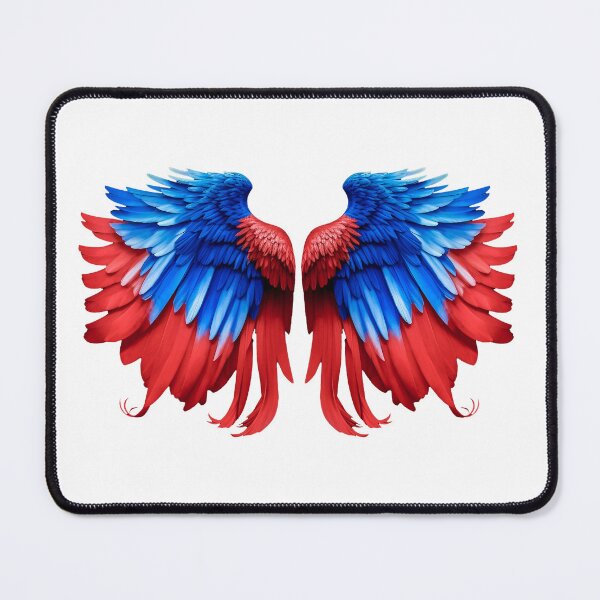 Item preview, Angel Wings in Red and Blue designed and sold by SideKickCreates.