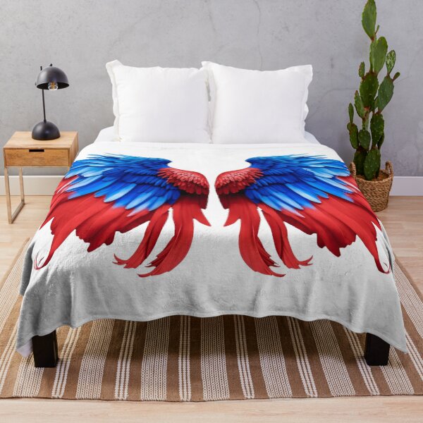 Item preview, Angel Wings in Red and Blue designed and sold by SideKickCreates.