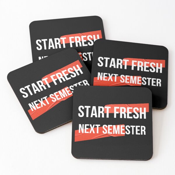 Item preview, Start fresh next semester designed and sold by QlickDesign.