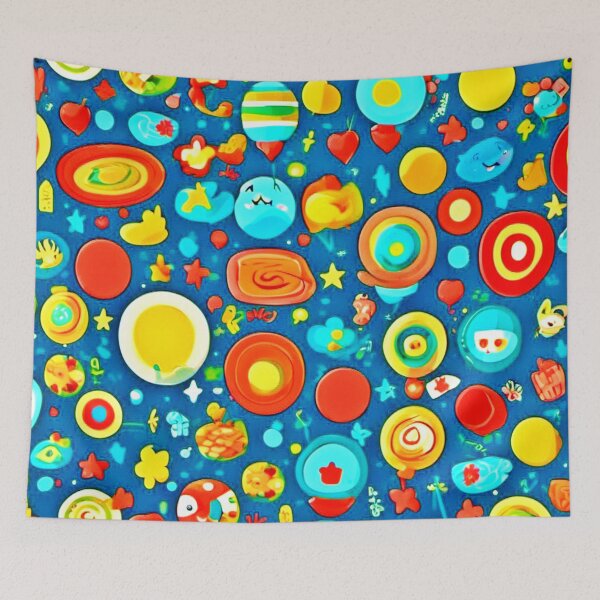 Item preview, Colorful Cartoon Pattern designed and sold by Health And Fitness Posts e-Store.