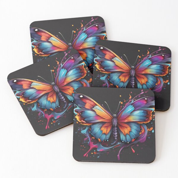 Item preview, Butterfly in rainbow colors designed and sold by catcraftss.