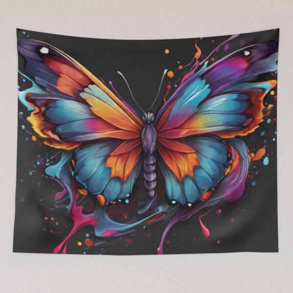 Item preview, Butterfly in rainbow colors designed and sold by catcraftss.
