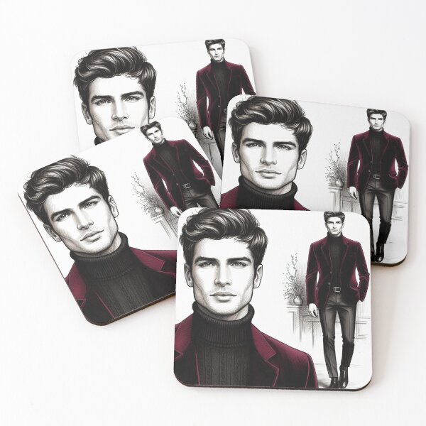 Item preview, Grayson Beauregard - Character Artwork - Hot Guy designed and sold by AmberRoseWrites.