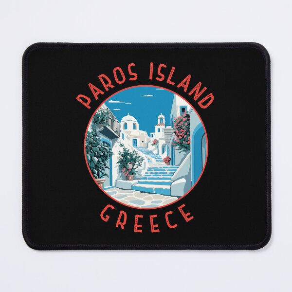 Item preview, Paros Island Greece Retro Distressed Circle designed and sold by KrisSidDesigns.