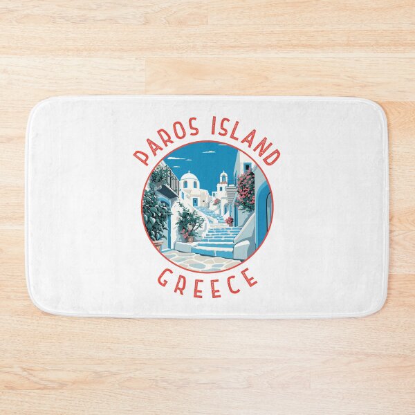 Item preview, Paros Island Greece Retro Distressed Circle designed and sold by KrisSidDesigns.