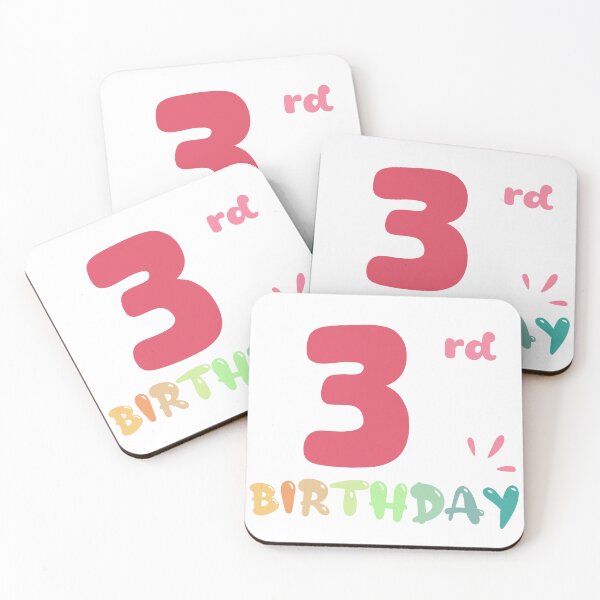 Item preview, Happy 3rd Birthday designed and sold by SimpleP.
