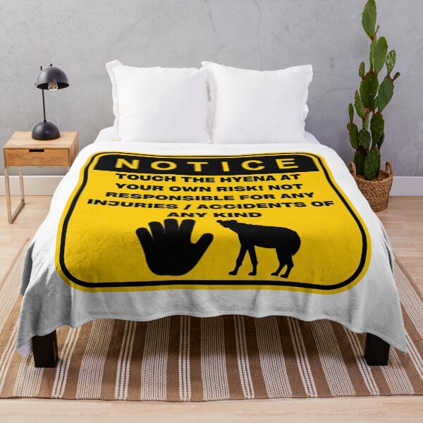 Item preview, NOTICE - Touch at your own risk (Hyena) designed and sold by ArtsyCity.