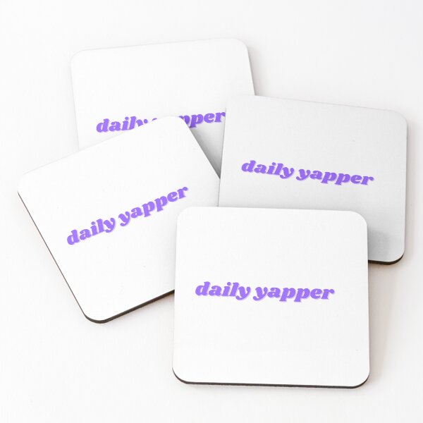 Item preview, daily yapper, purple design designed and sold by ChiWellness Shop.