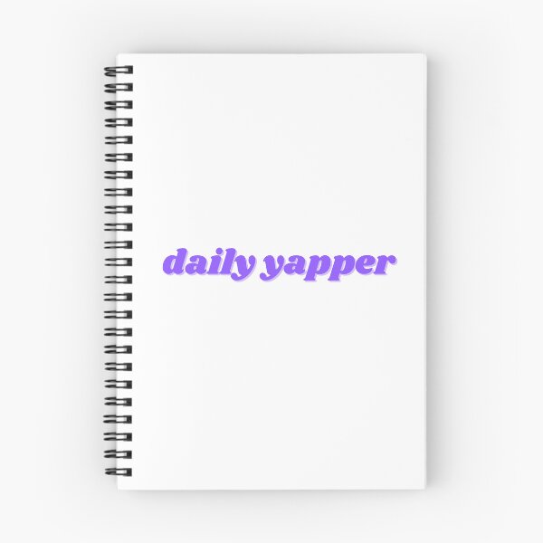 Item preview, daily yapper, purple design designed and sold by ChiWellness Shop.