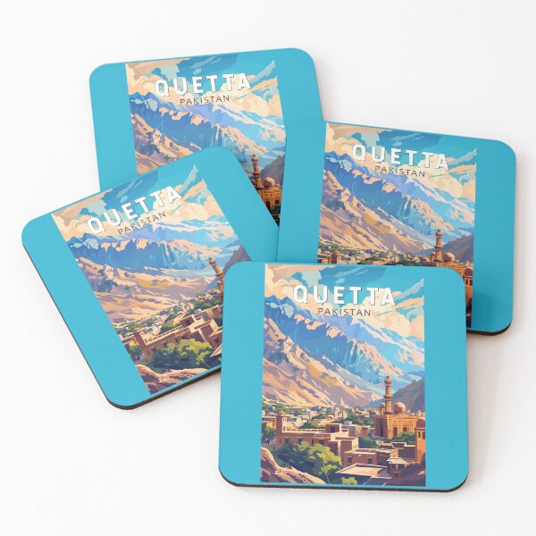Item preview, Quetta Pakistan Travel Art Vintage designed and sold by KrisSidDesigns.