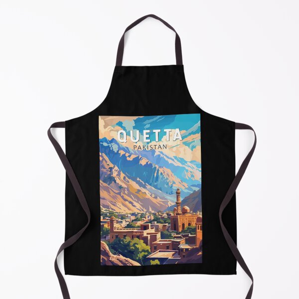 Item preview, Quetta Pakistan Travel Art Vintage designed and sold by KrisSidDesigns.
