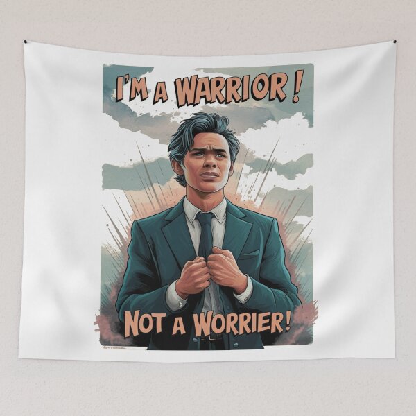 Item preview, I'M a warrior! Not a worrier!  designed and sold by JonathanP514.