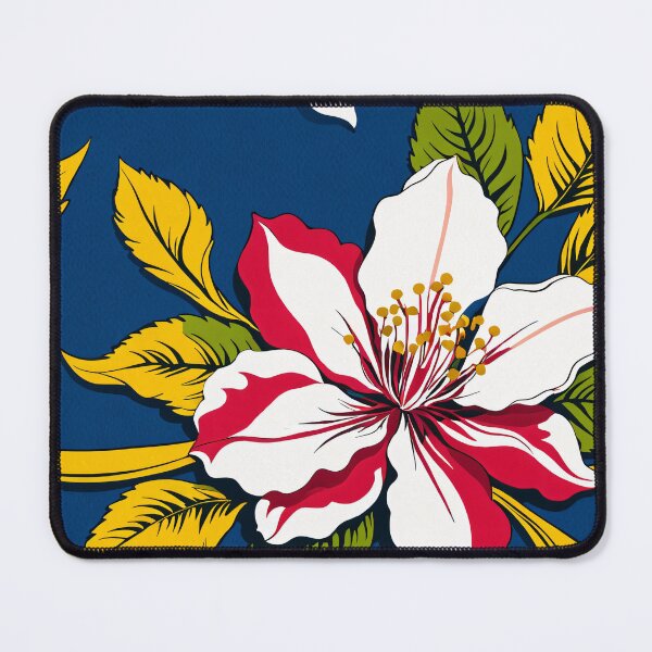 Item preview, Vibrant Red white Flower Illustration - Botanical Artwork, Sensations of a vibrant spring day designed and sold by yeekazar.