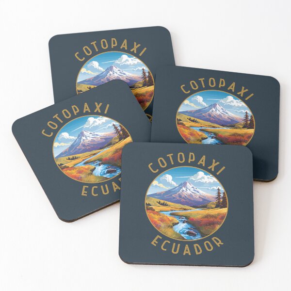 Item preview, Cotopaxi National Park Ecuador Retro Distressed Circle designed and sold by KrisSidDesigns.