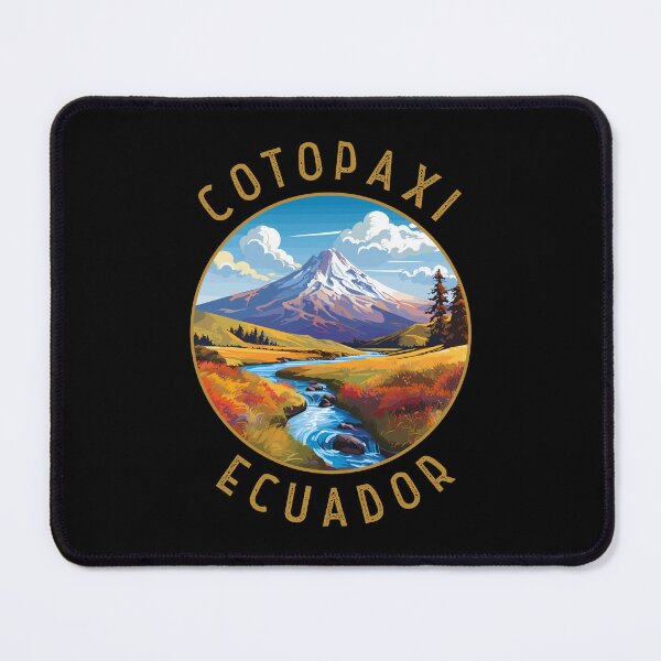 Item preview, Cotopaxi National Park Ecuador Retro Distressed Circle designed and sold by KrisSidDesigns.