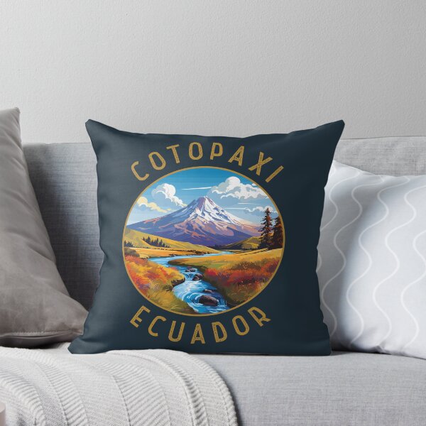 Item preview, Cotopaxi National Park Ecuador Retro Distressed Circle designed and sold by KrisSidDesigns.