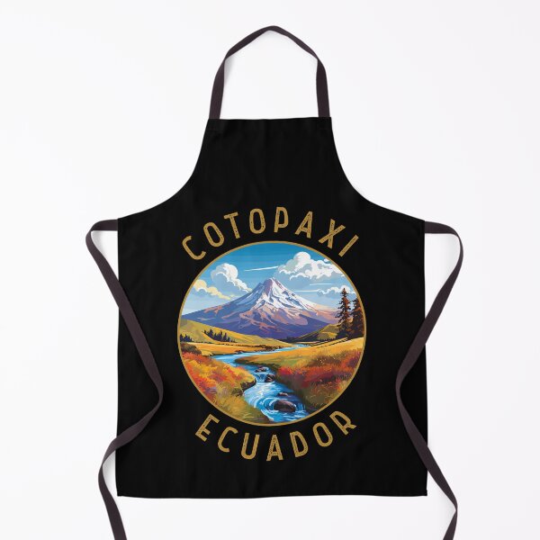 Item preview, Cotopaxi National Park Ecuador Retro Distressed Circle designed and sold by KrisSidDesigns.