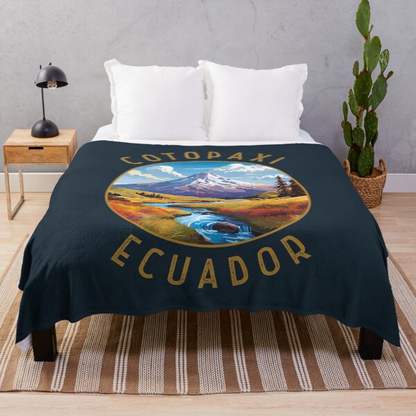 Item preview, Cotopaxi National Park Ecuador Retro Distressed Circle designed and sold by KrisSidDesigns.