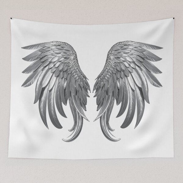 Item preview, Silver Angel Wings designed and sold by SideKickCreates.