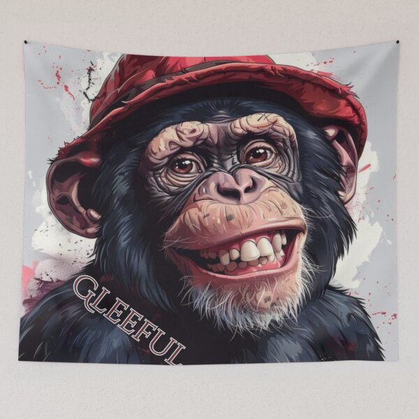 Item preview, Contented Gibbon, Joyful Primate Tee, Excited Marmoset Gift designed and sold by Terry-Salsa.