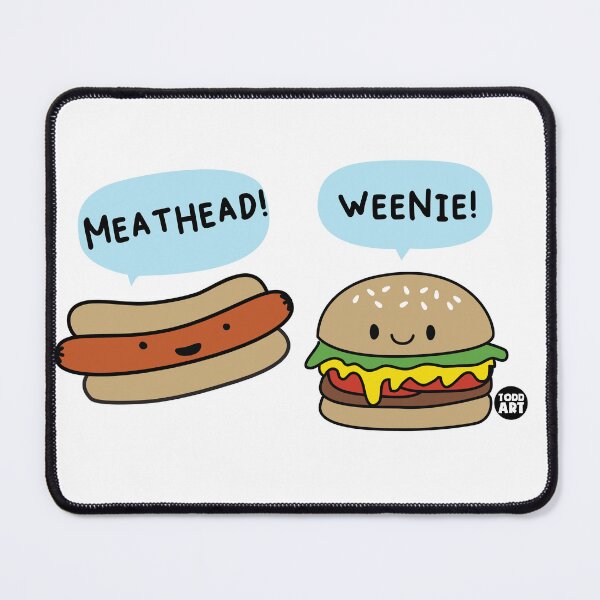 Item preview, MEATHEAD WEENIE HOT DOG BURGER designed and sold by TODD GOLDMAN.