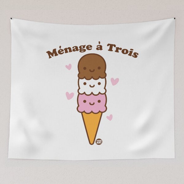 Item preview, MENAGE A TROIS ICE CREAM designed and sold by TODD GOLDMAN.
