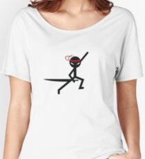 Cool black ninja shirt Women's Relaxed Fit T-Shirt
