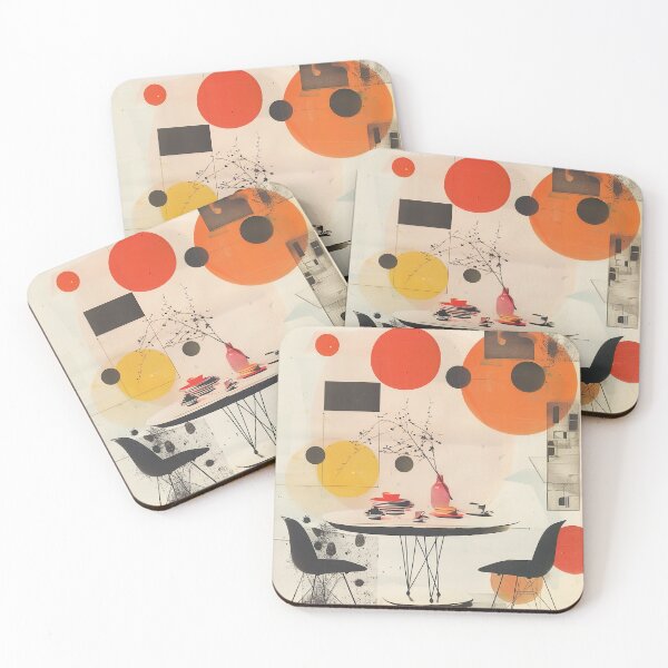 Item preview, Breakfast Collage - Mid Century Modern designed and sold by Offset Vinyl Film.