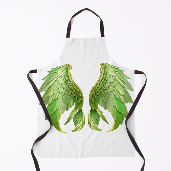 Item preview, Angel Wings Green and Golden yellow designed and sold by SideKickCreates.